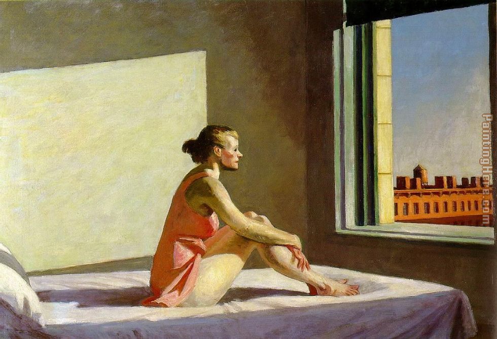 Morning Sun painting - Edward Hopper Morning Sun art painting